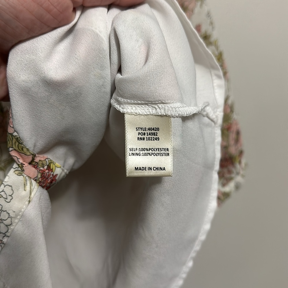 Skies Are Blue floral button up blouse small cottagecore - Picture 4 of 5